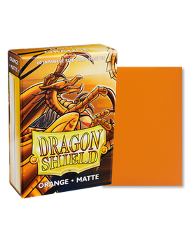 Dragon Shield: Japanese Size Matte Sleeves (60ct) - Orange