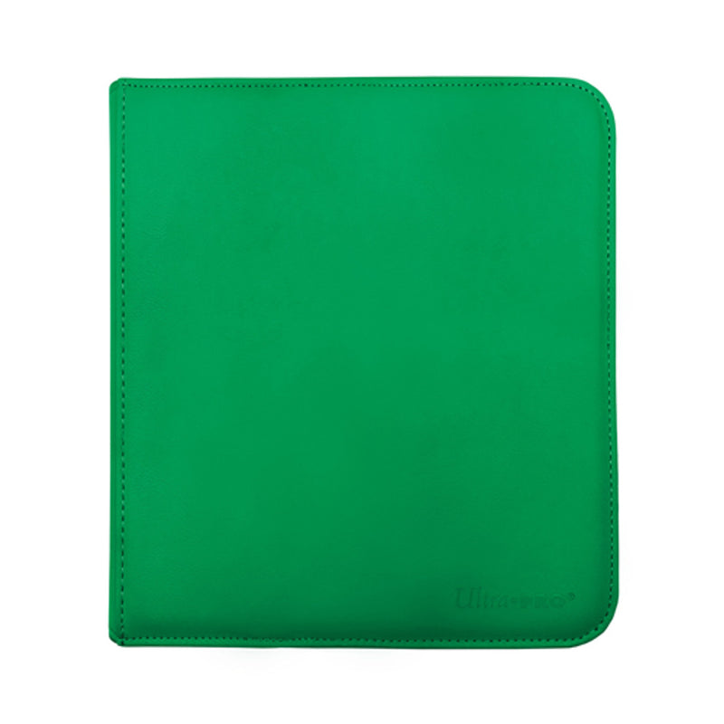Vivid 12-Pocket Zippered Pro Binder: Green