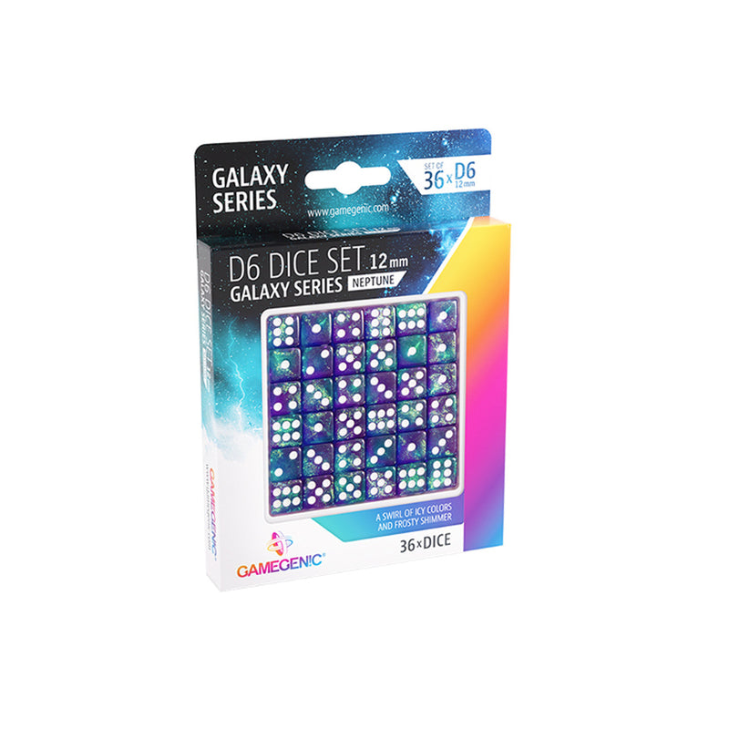 Game Genic Dice: Neptune - Galaxy Series 12mm D6 Set (36)