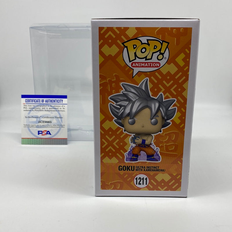 *SIGNED* Dragon Ball Goku (Ultra Instinct With Kamehameha) Pop! Vinyl Figure