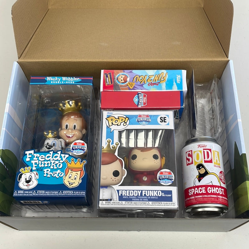 Funko Fun on the Run 25 Opened & Complete Freddy Funko as the Flash