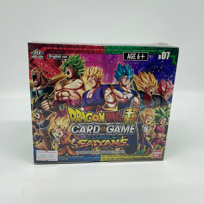 Dragon Ball Super Card Game Assault of the Saiyans Booster Box - Assault of the Saiyans (DBS-B07) - Sealed Dragon Ball Super Card Game Assault of the Saiyans Booster Box - Assault of the Saiyans (DBS-B07) - Sealed
