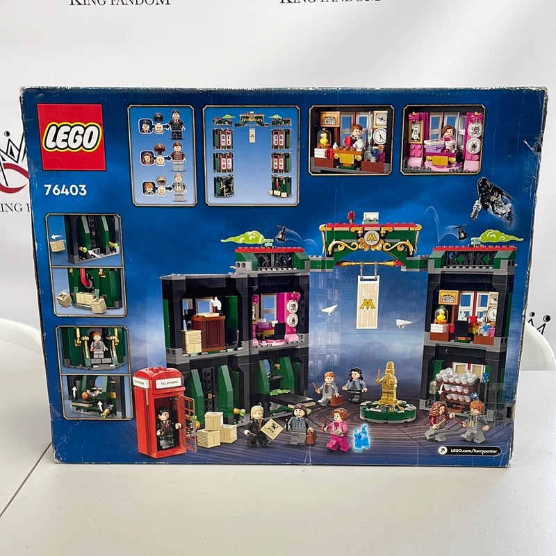LEGO Harry Potter The Ministry of Magic Modular Set 76403 Box Damaged, Box Opened, Complete (Sealed bags)
