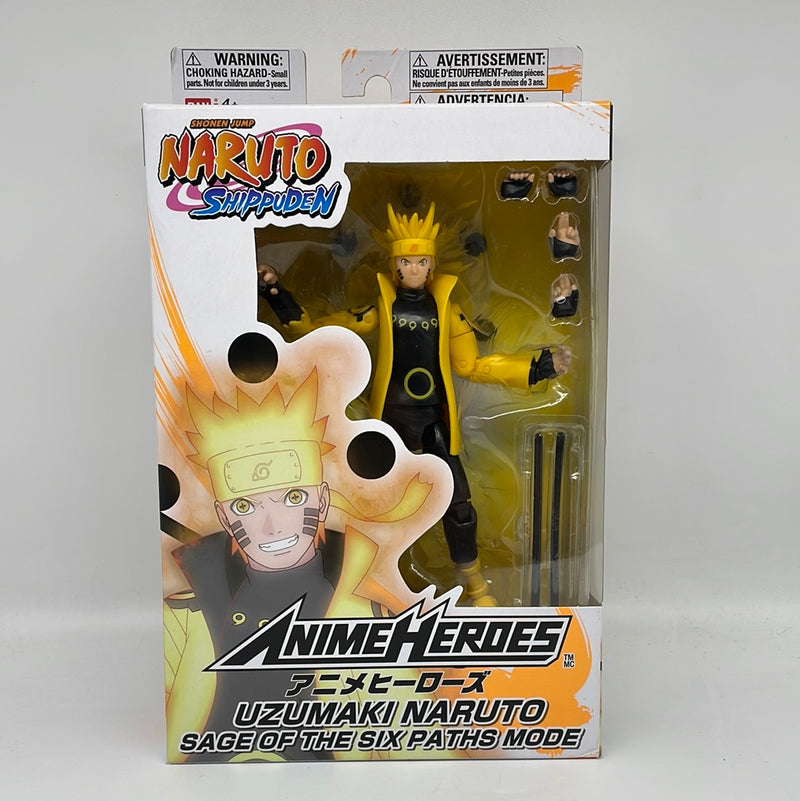 Bandai Anime Heroes Naruto Shippuden Uzumaki Naruto Sage of Six Paths 6" Figure