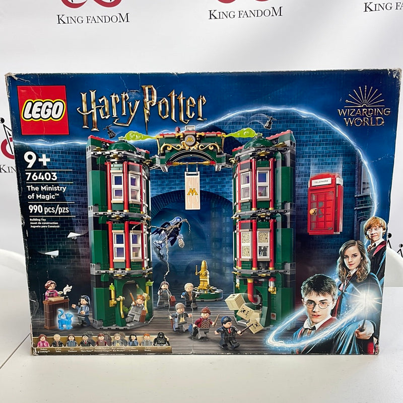 LEGO Harry Potter The Ministry of Magic Modular Set 76403 Box Damaged, Box Opened, Complete (Sealed bags)