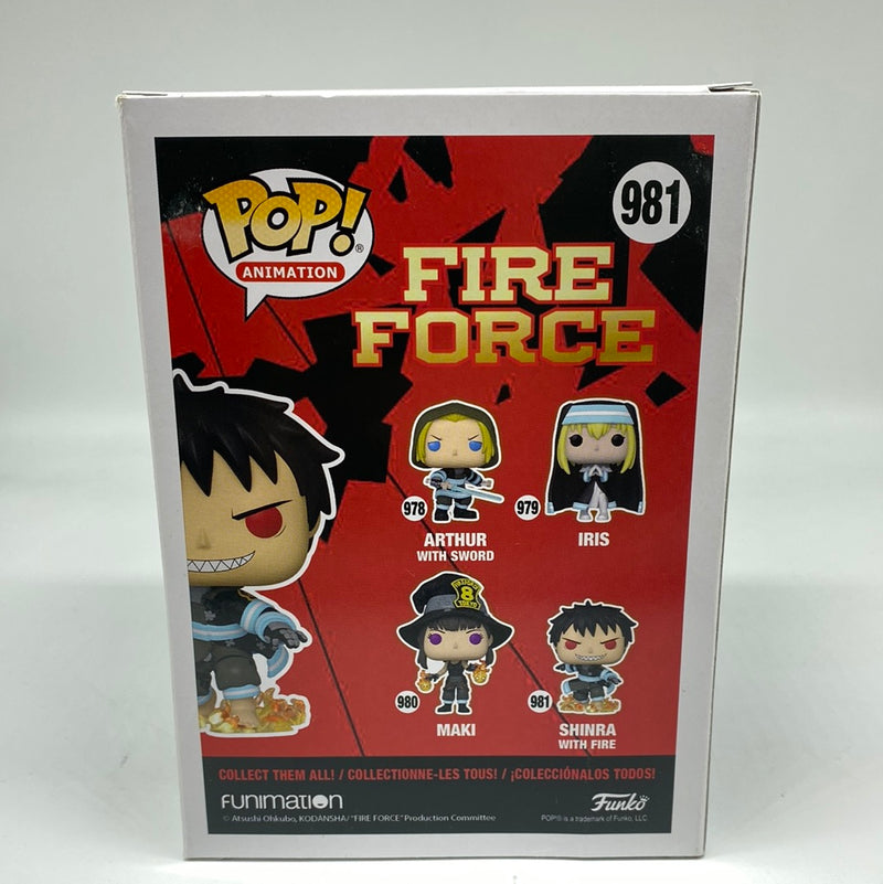 Fire Force Shinra with Fire DAMAGED Pop! Vinyl Figure