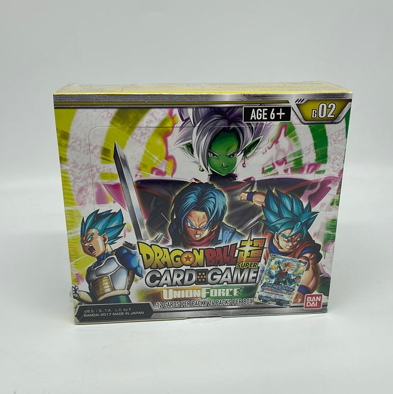 Dragon Ball Super Card Game Union Force Booster Box BT02 SEALED