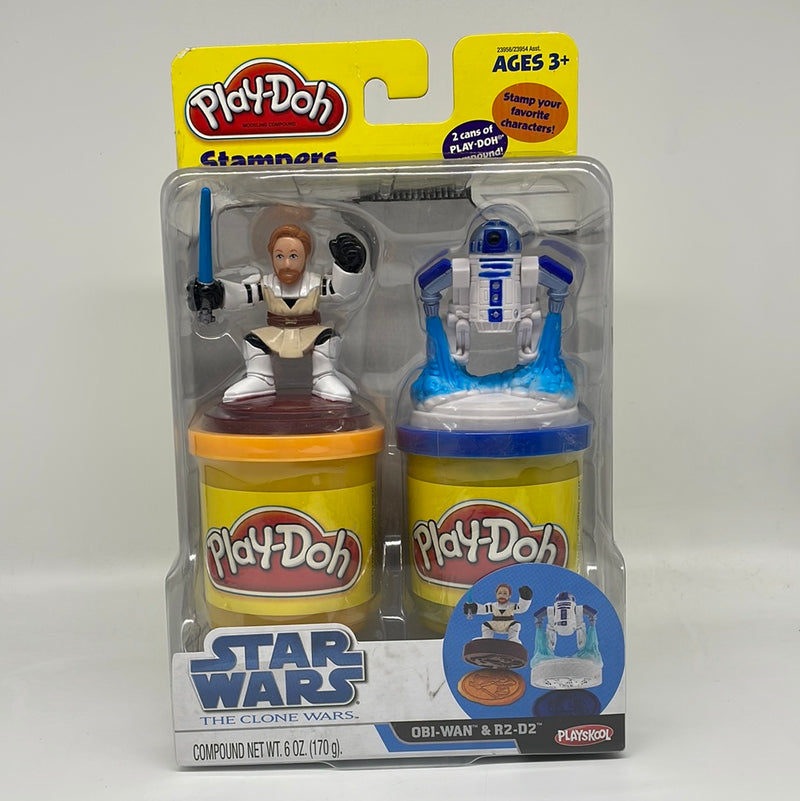 Play-Doh Stampers Star Wars The Clone Wars Obi-Wan & R2-D2 23956/23954 Asst.