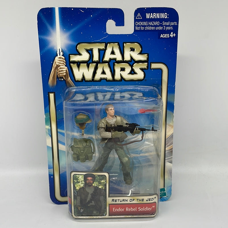 New 2002 Hasbro Star Wars Return Of The Jedi Endor Rebel Soldier Figure Sealed