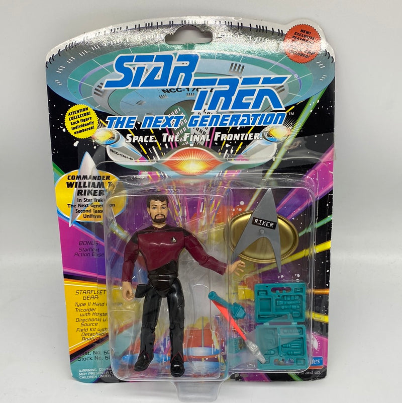 Star Trek The Next Generation Commander William T. Riker Unpunched Figure 1993