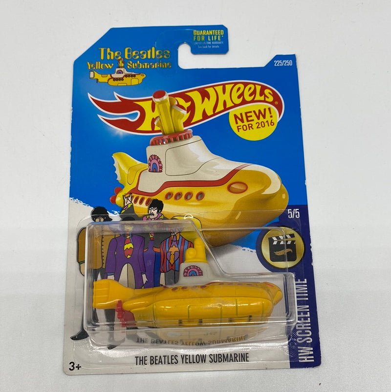 Hot Wheels 2016 The Beatles Yellow Submarine 5/5 HW Screen Time