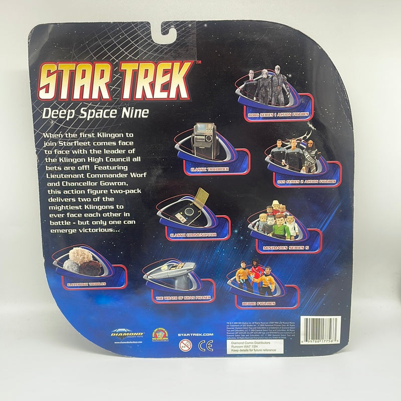 Diamond Select Star Trek Deep Space Nine Chancellor Gowron & LT. Commander Worf
