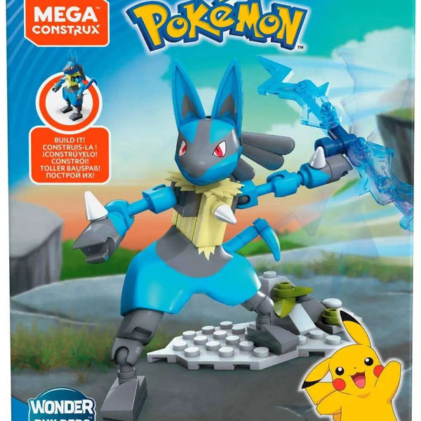  Mega Construx Pokemon Lucario Construction Set with Character  Figures, Building Toys for Kids (71 Pieces) : Everything Else