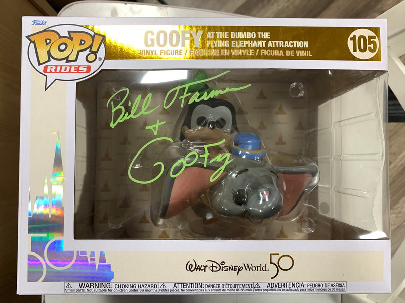 *SIGNED* Goofy at the Dumbo the Flying Elephant Attraction