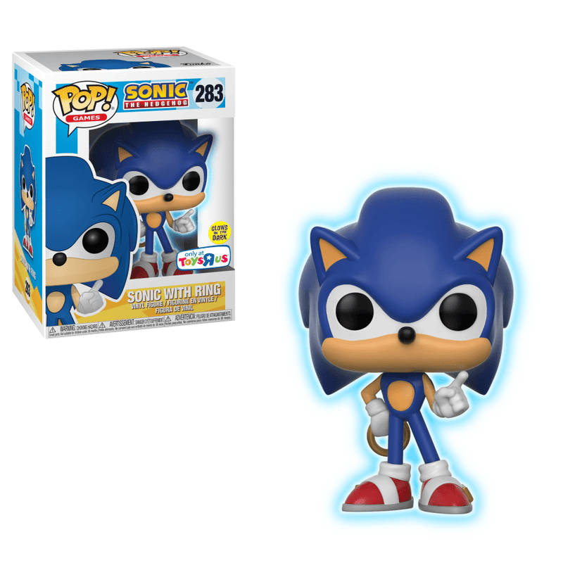Sonic with Ring (Glow in the Dark) (Toys 'R' Us)