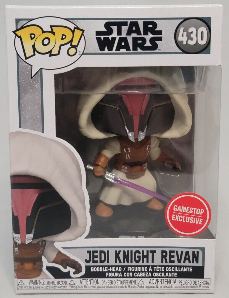 Star Wars Jedi Knight Revan Red and White Round GameStop Sticker Pop! Vinyl Figure