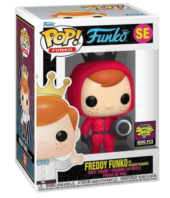 Freddy Funko as Masked Worker (Circle) Blacklight Battle 2022