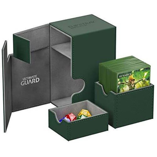Ultimate Guard: Flip n Tray Deck Case 80+ Cards XenoSkin: Green