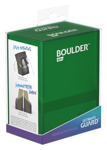 Ultimate Guard 60+ Boulder Standard Size Deck Case Box Emerald