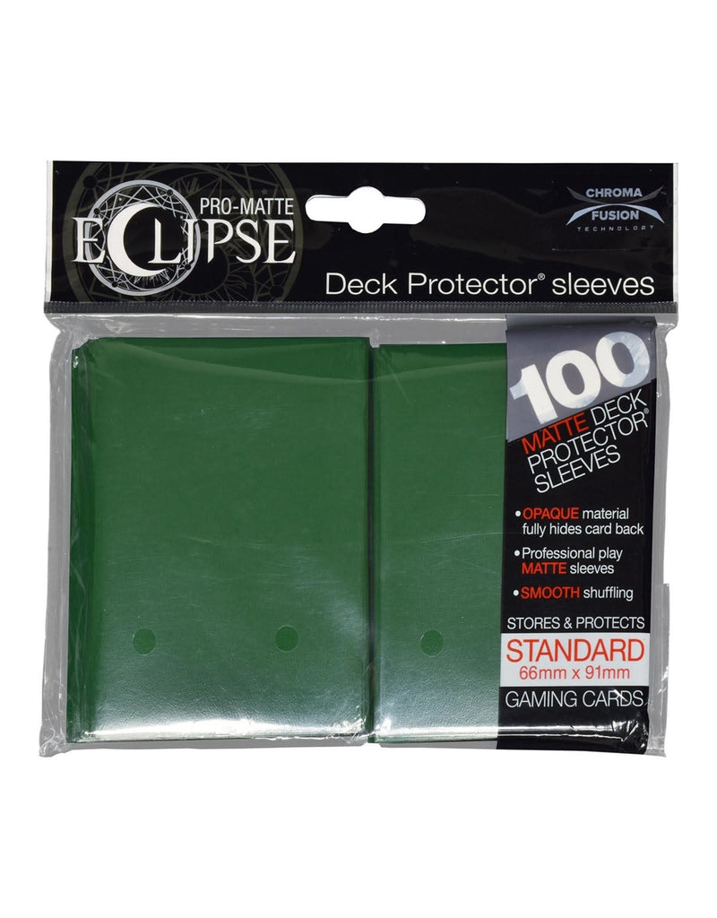 Ultra Pro Matte Eclipse Sleeves Standard 100 Count Green