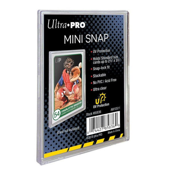 Ultra Pro UV Protected Mini Snap Card Holder For Standard Size Cards