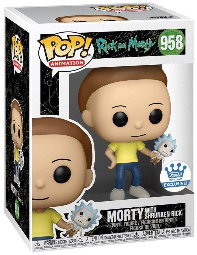 Rick And Morty Morty With Shrunken Rick Pop! Vinyl Figure