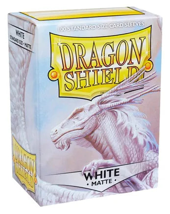 Dragon Shield Matte Standard Sleeves - White (100-Pack)