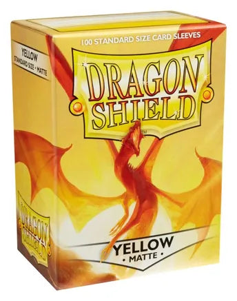 Dragon Shield Matte Standard Sleeves - Yellow (100-Pack)