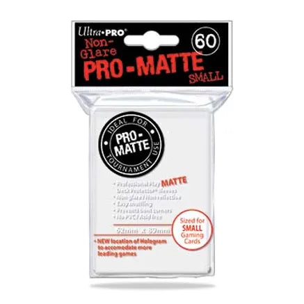 Pro-Matte Small Deck Protectors - White (60-Pack)