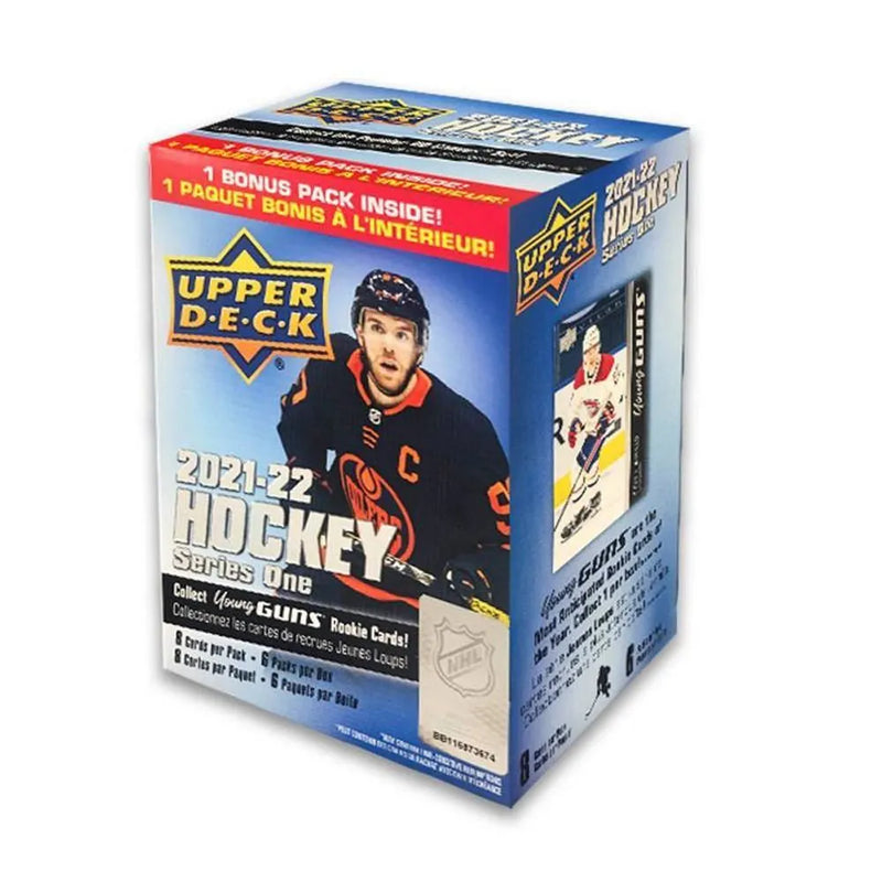 Upper Deck 2021-22 NHL Series 1 Hockey Trading Cards Blaster Box