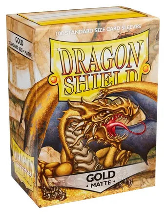 Dragon Shield Matte Standard Sleeves - Gold (100-Pack)