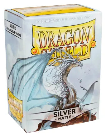 Dragon Shield Matte Standard Sleeves - Silver (100-Pack)