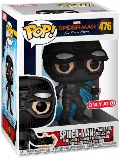 Spider-Man Far From Home Spider-Man Stealth Suit Goggles Up Pop! Vinyl Figure