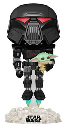 Star Wars Dark Trooper With Grogu Pop! Vinyl Figure