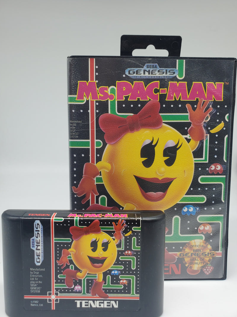 Ms. Pac-Man Sega Genesis 1991 Game