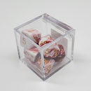 Critical Hit Collectibles - Milky Red Polyhedral Dice with Gold Numbers - (7-Pack)