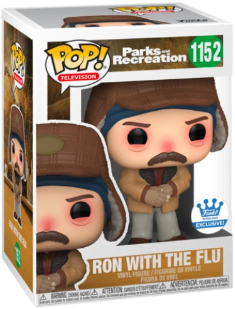 Parks And Recreation Ron With The Flu Pop! Vinyl Figure