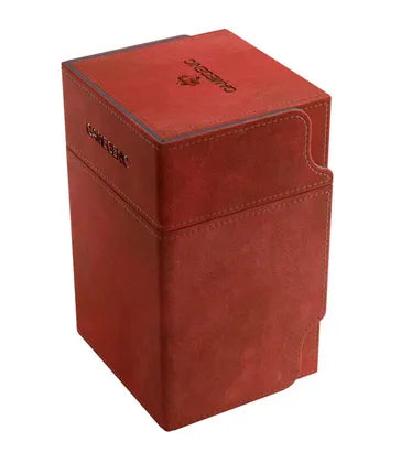 GameGenic Watchtower Convertible Deck Box - Red (Holds 100+)