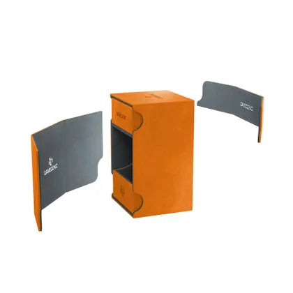 GameGenic Watchtower Convertible Deck Box - Orange (Holds 100+)