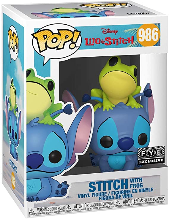 Lilo & Stitch Stitch With Frog Pop! Vinyl Figure