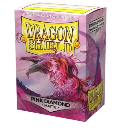 Dragon Shield Matte Standard Sleeves - Pink Diamond (100-Pack) - Dragon Shield Card Sleeves