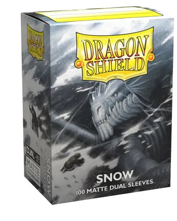 Dragon Shield Dual Matte Standard Sleeves - Snow (100-Pack) - Dragon Shield Card Sleeves