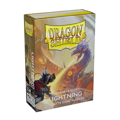 Dragon Shield Dual Matte Japanese Sleeves - Lightning (60-Pack)