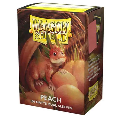 Dragon Shield Dual Matte Standard Sleeves - Peach (100-Pack)