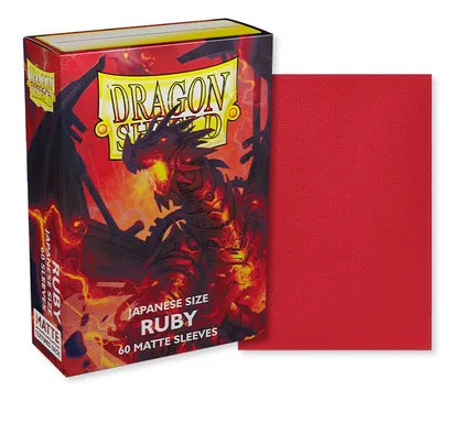 Dragon Shield Japanese Matte Sleeves - Ruby (60-Pack)