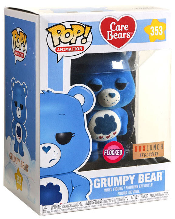Care Bears Grumpy Bear Flocked Box Lunch Exclusive Pop! Vinyl Figure