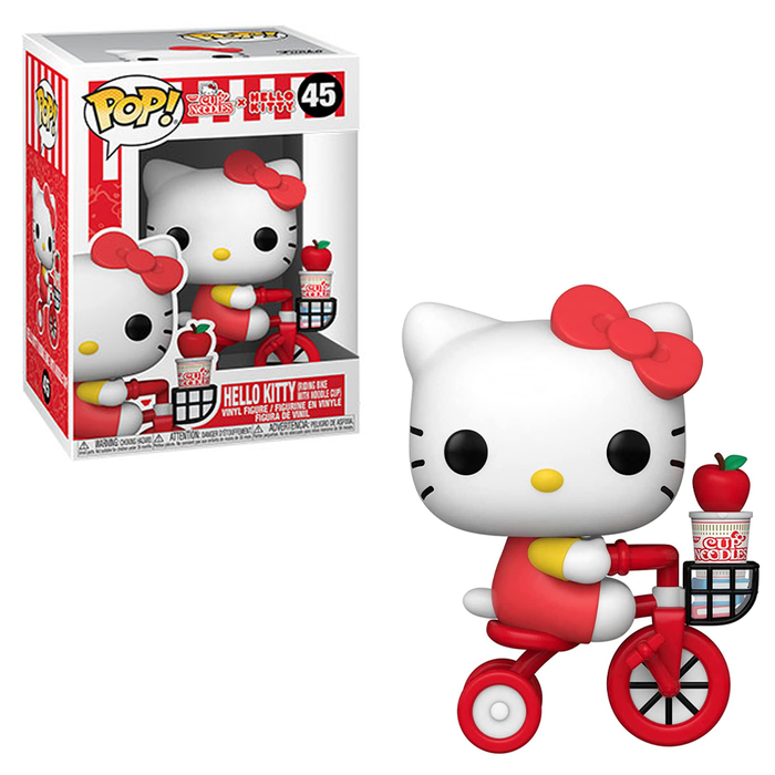 Cup Noodles x Hello Kitty Riding Bike Pop! Vinyl Figure