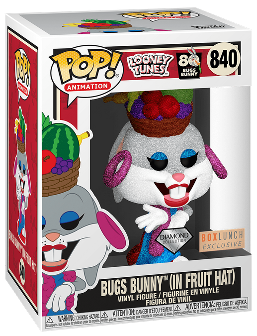 Looney Tunes 80th Bugs Bunny In Fruit Hat Diamond Box Lunch Exclusive Pop! Vinyl Figure