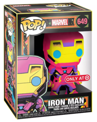 Marvel Iron Man Blacklight Target Exclusive Pop! Vinyl Figure