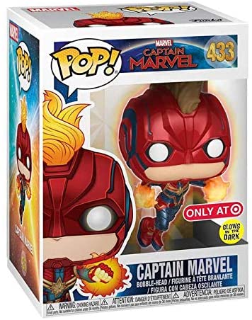 Captain Marvel Glow In The Dark Target Exclusive Pop! Vinyl Figure